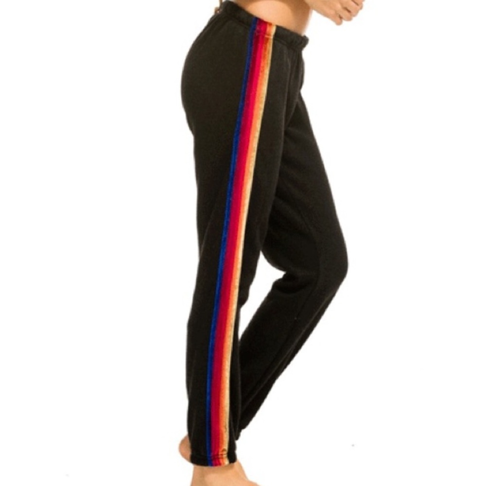 Aviator Nation Classic Velvet Stripe Sweatpants